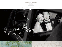 Tablet Screenshot of jenniferlindbergweddings.com